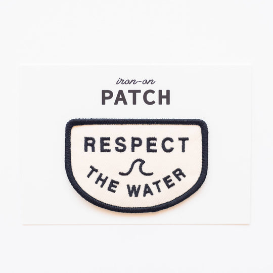Respect the Water Embroidered Iron on Patch - Davidson Provision Co.