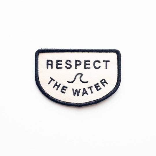 Respect the Water Embroidered Iron on Patch - Davidson Provision Co.