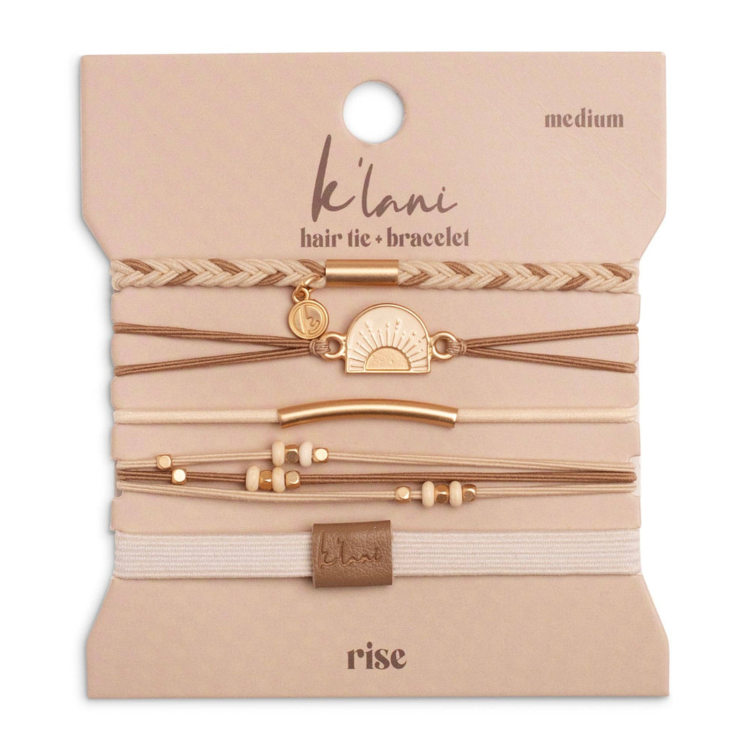 "Rise" Gold Sun Hair Tie Bracelets - Davidson Provision Co.