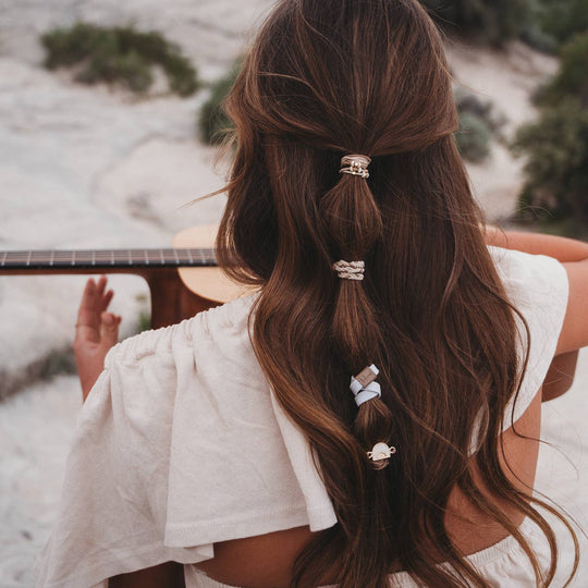 "Rise" Gold Sun Hair Tie Bracelets - Davidson Provision Co.