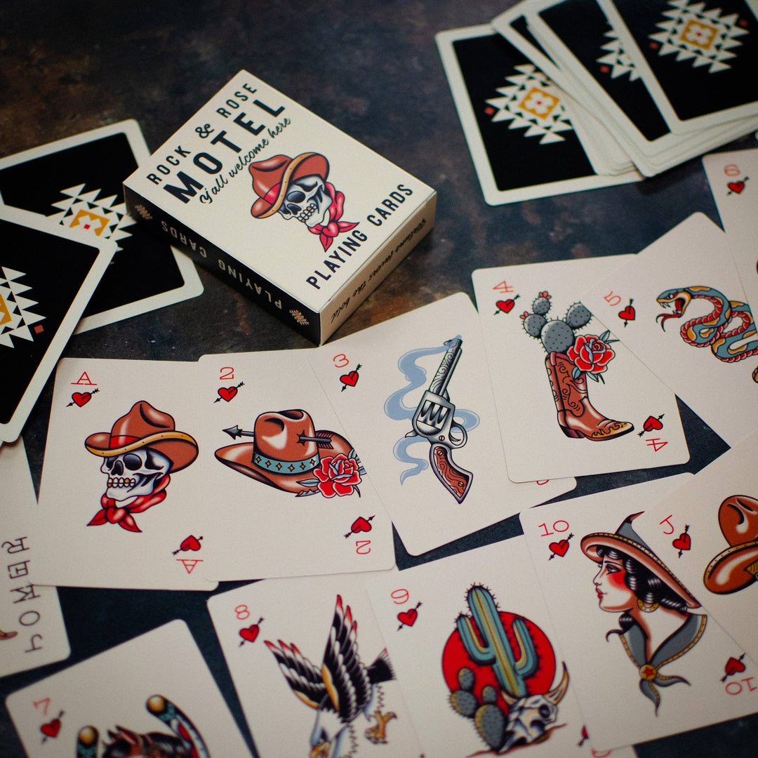 Rock And Rose Motel Playing Cards - Davidson Provision Co.
