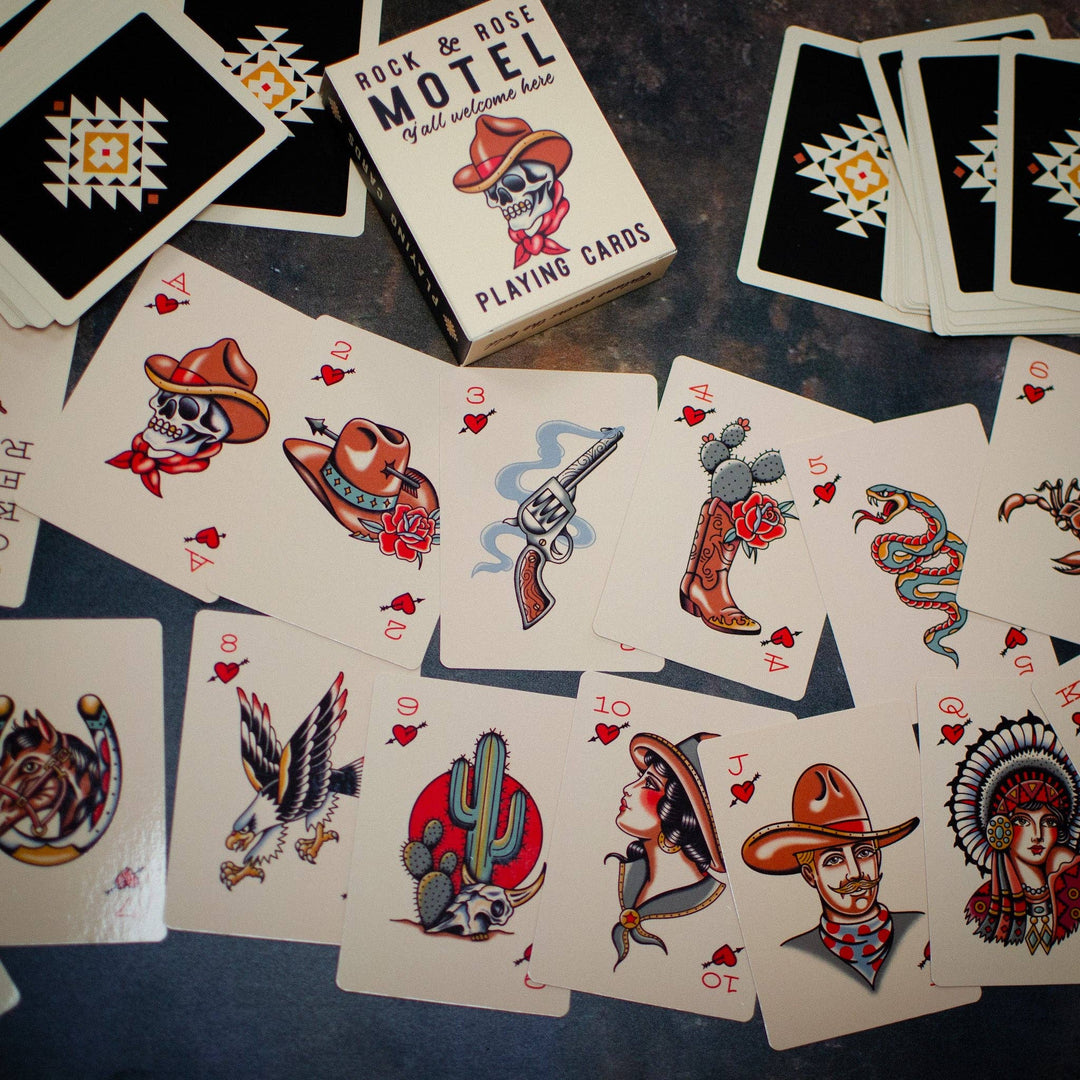 Rock And Rose Motel Playing Cards - Davidson Provision Co.