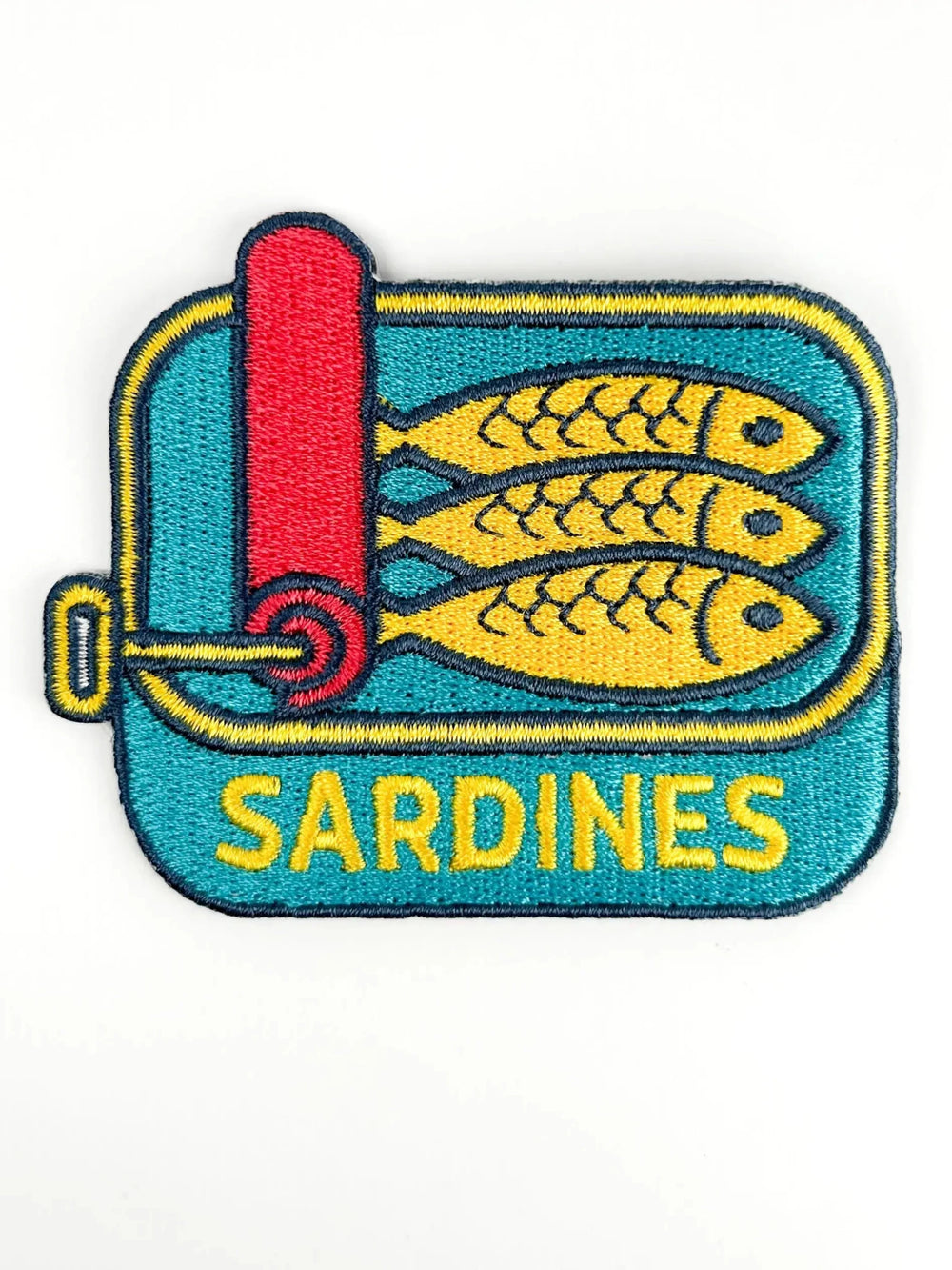 Sardines Patch – Retro Embroidered Iron-On Patch for Foodies - Davidson Provision Co.