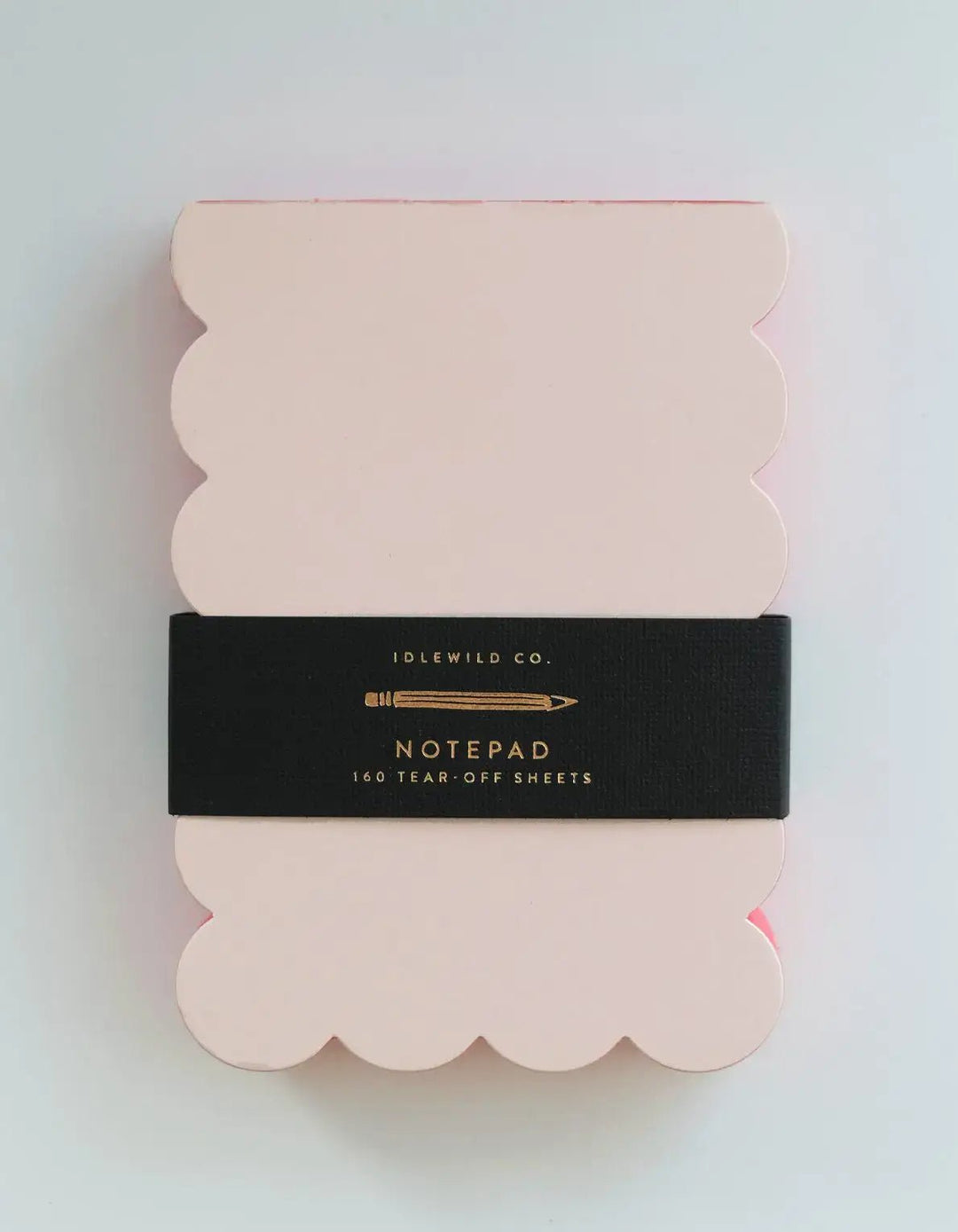 Scalloped Shaped Notepad | Peach + Persimmon Edge - Davidson Provision Co.