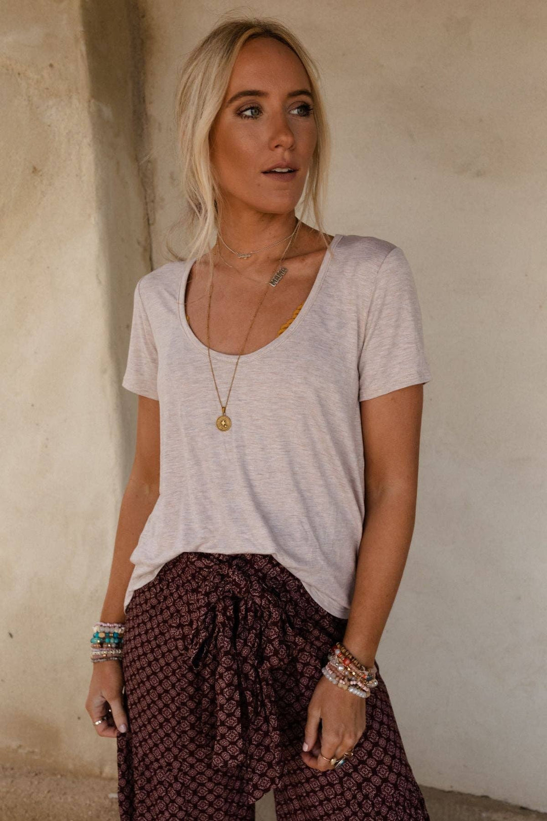 Scoop Neck Bralette Tee - Davidson Provision Co.