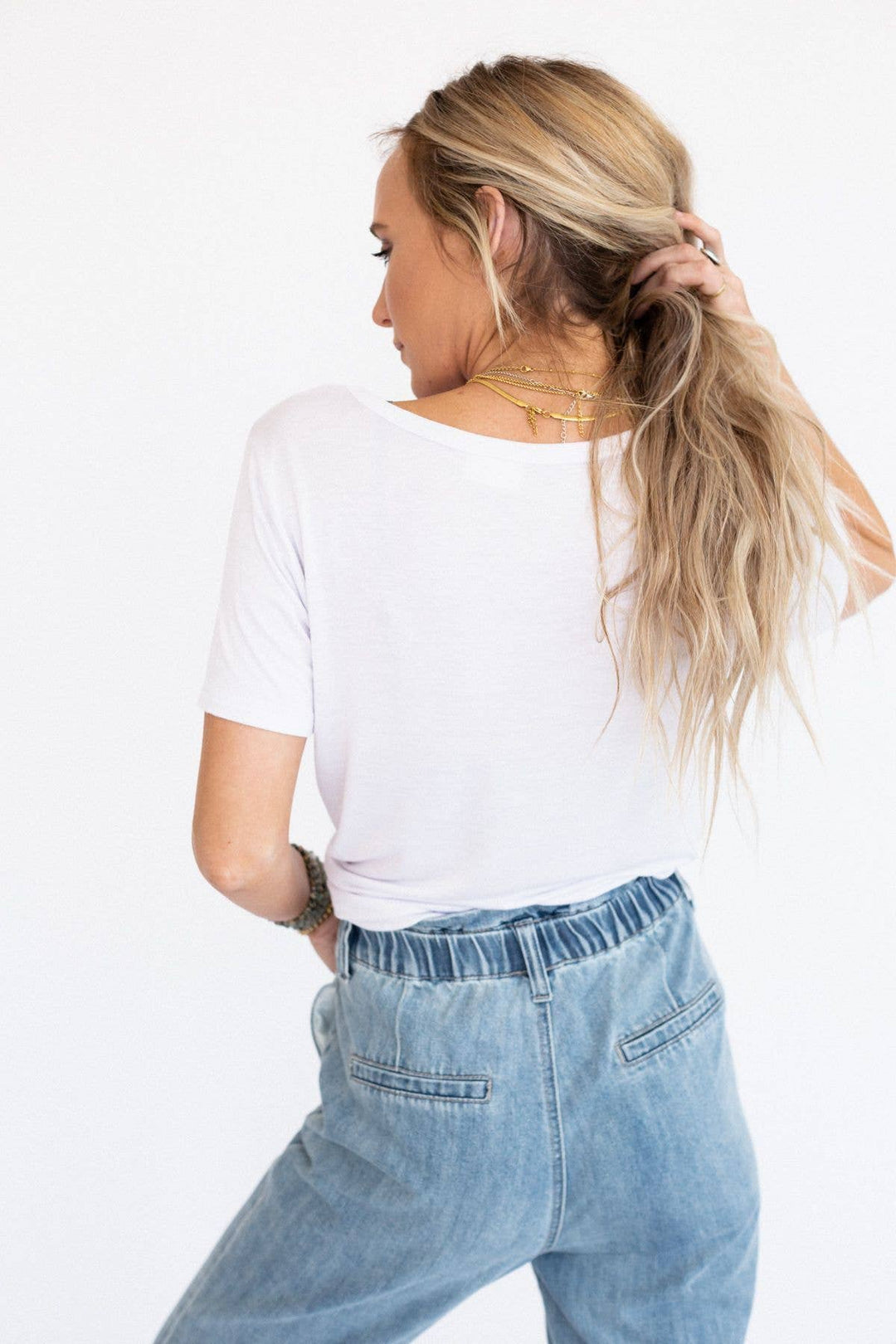 Scoop Neck Bralette Tee - Davidson Provision Co.