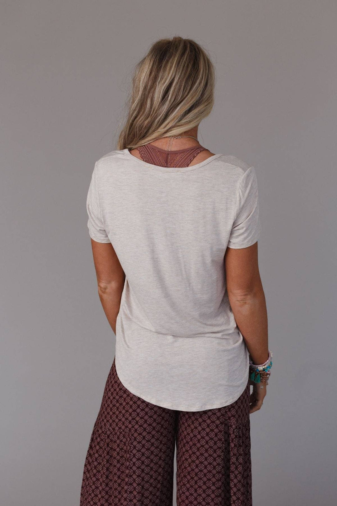 Scoop Neck Bralette Tee - Davidson Provision Co.