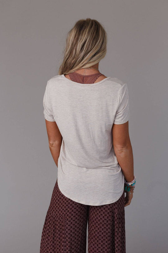 Scoop Neck Bralette Tee - Davidson Provision Co.