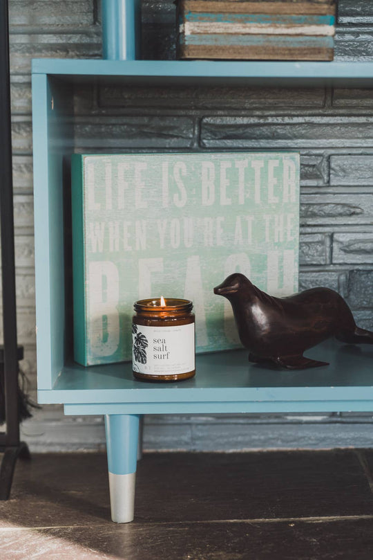 Sea Salt Surf Natural Soy Candle 9 oz - Davidson Provision Co.