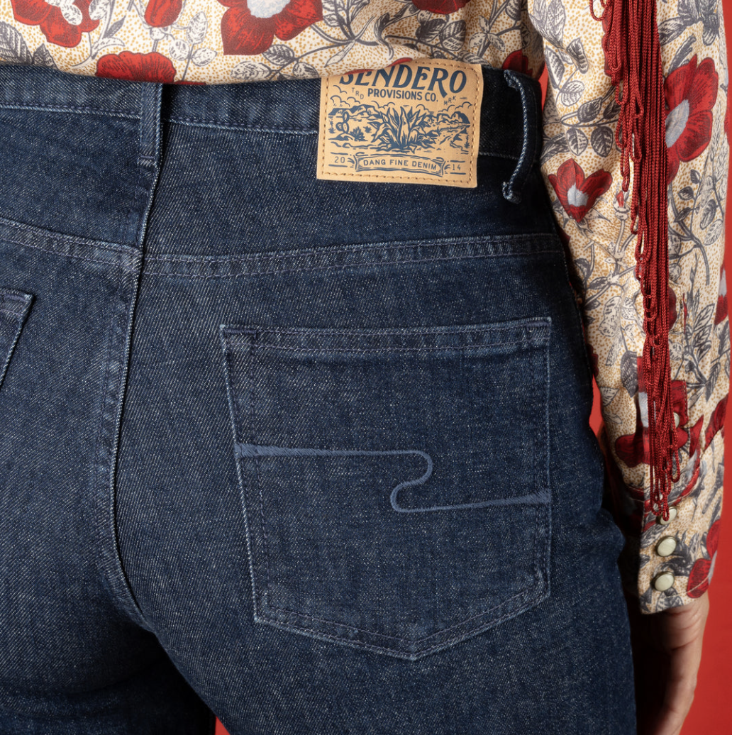 Daniela Jean in Raw Wash – back-pocket