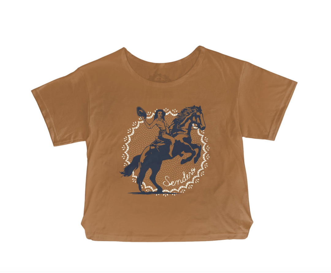Palomino Basic Tee in Meerkat – front-flat-lay