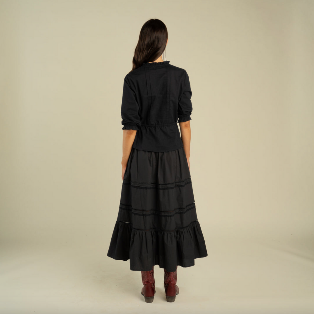 Prairie Skirt in Black – back
