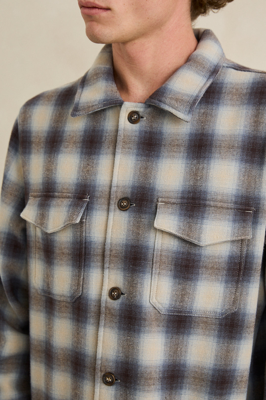 Rhythm Polar Bond Flannel in Smoke view 4