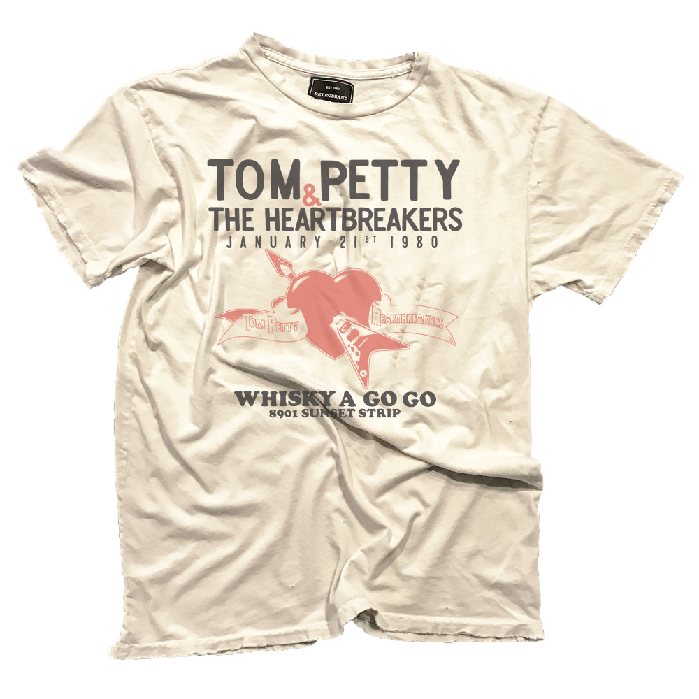 Tom Petty and the Heartbreakers Tee — Antique White