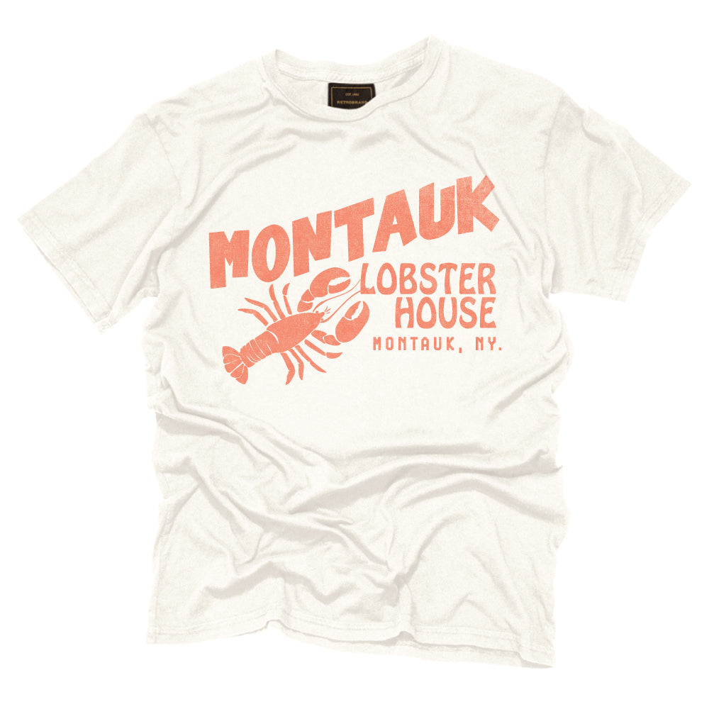 Montauk Lobster House Tee — Antique White