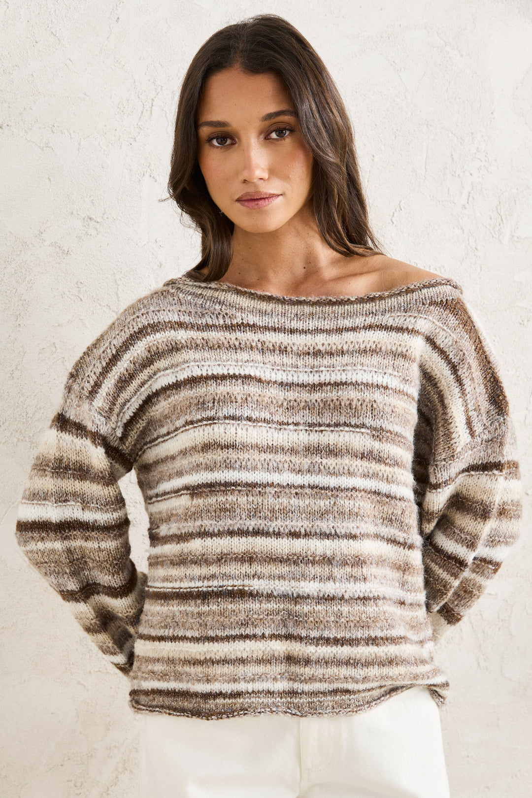 Rhythm Baklava Knit in Sand front