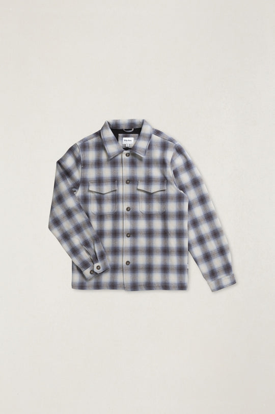 Rhythm Polar Bond Flannel in Smoke view 3