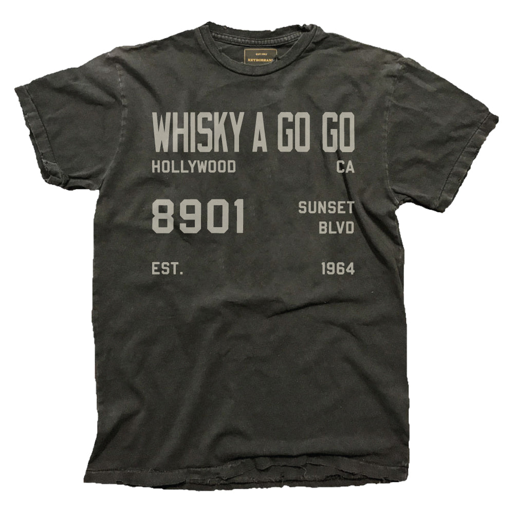 Whisky a Go Go Hollywood Tee — Vintage Black