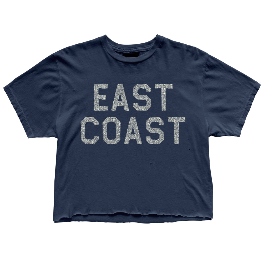 East Coast Crop Tee — Vintage Midnight Navy