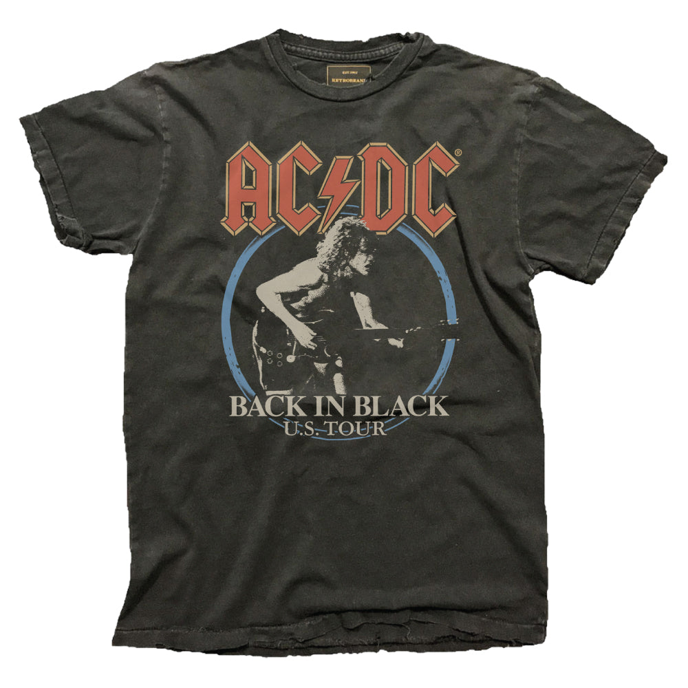 AC/DC Back in Black Tee — Vintage Black