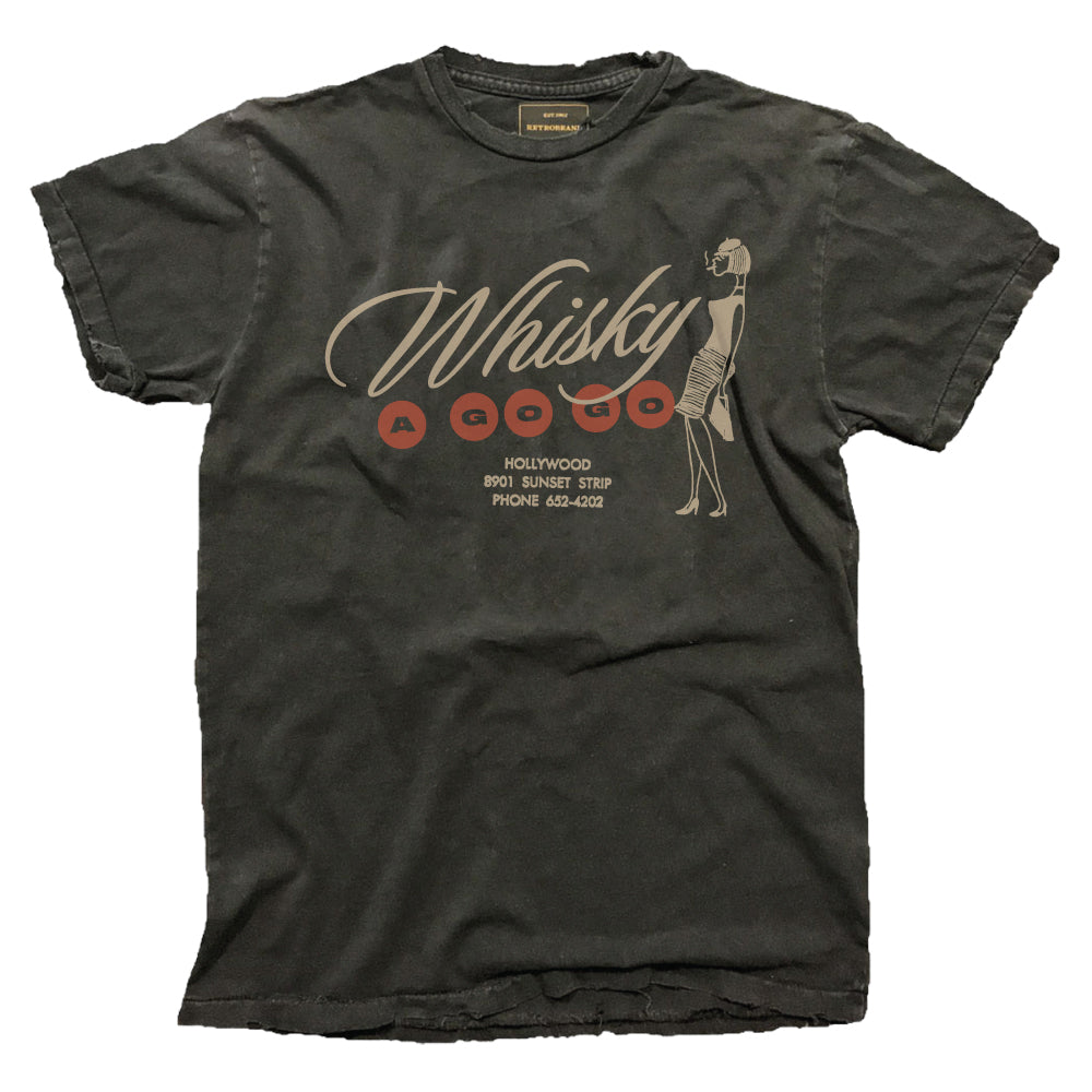 Whisky a Go Go Tee — Vintage Black