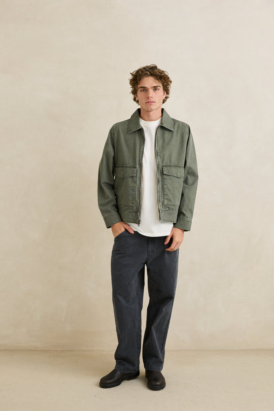Rhythm Garage Jacket in Sage view 2