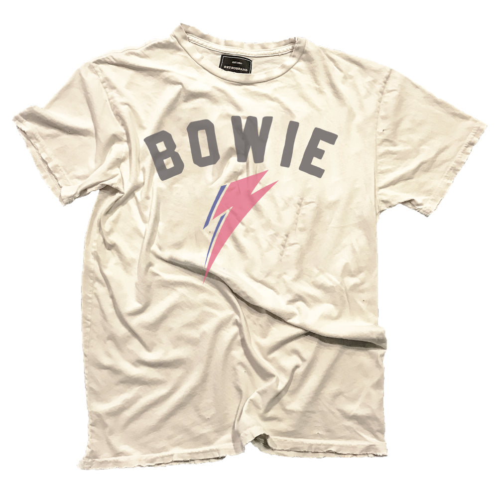 Bowie Lightning Bolt Tee — Antique White
