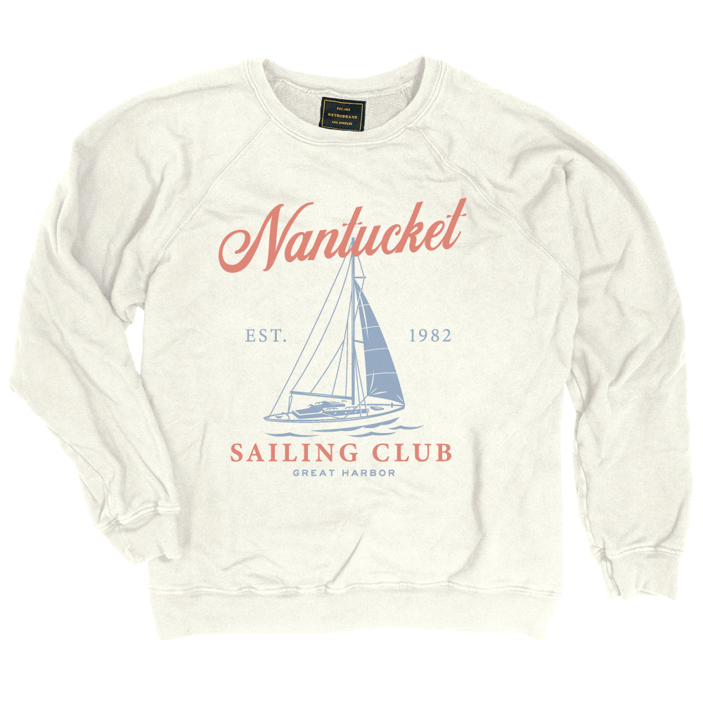 Nantucket Sailing Club Sweatshirt — Antique White