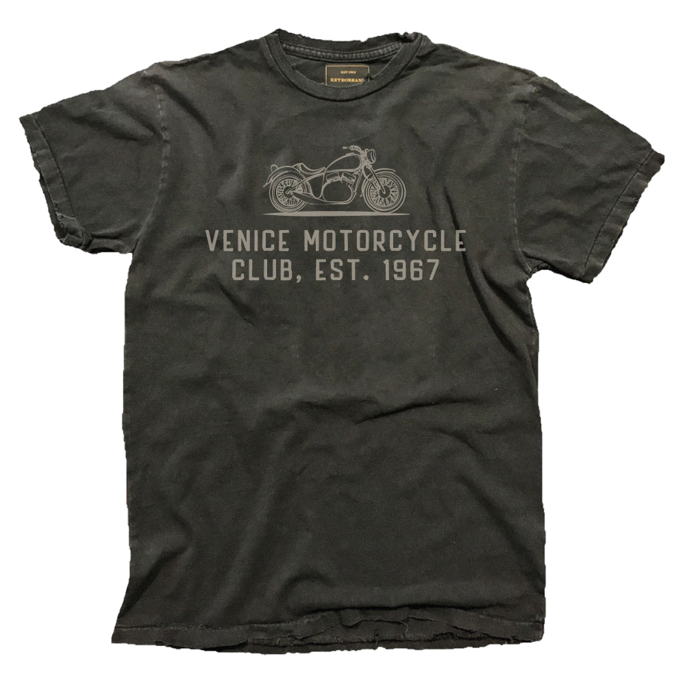 Venice Motorcycle Club Tee — Vintage Black