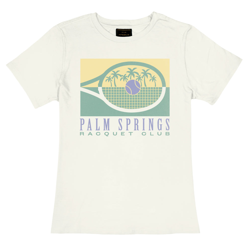 Palm Springs Racquet Club Tee — Antique White