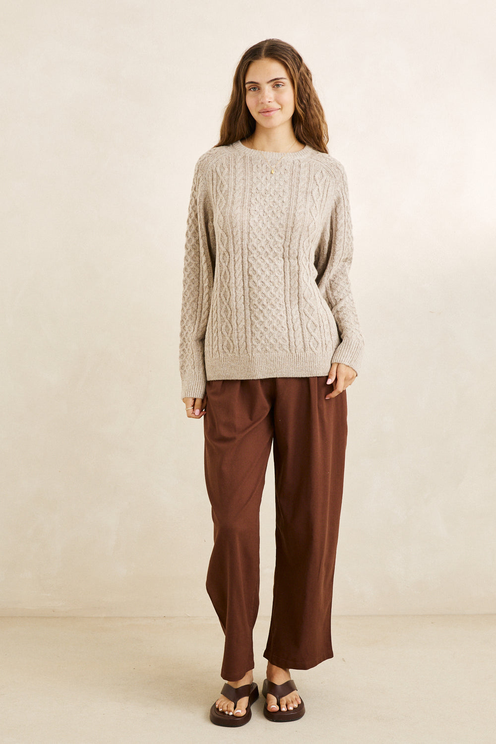 Rhythm Mohair Oceanside Knit in Sand view 2