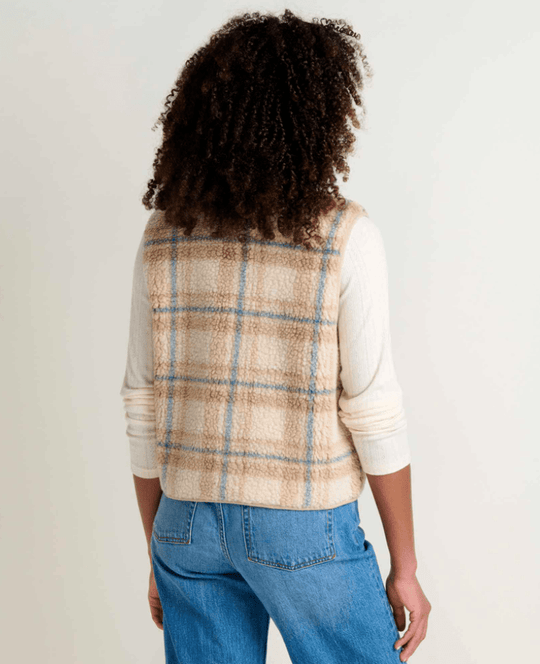 Toad and Co. Sespe Sherpa Vest in Limestone Pattern
