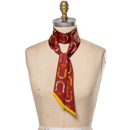Silk Twilly Scarf - “Giddy Up” - Davidson Provision Co.