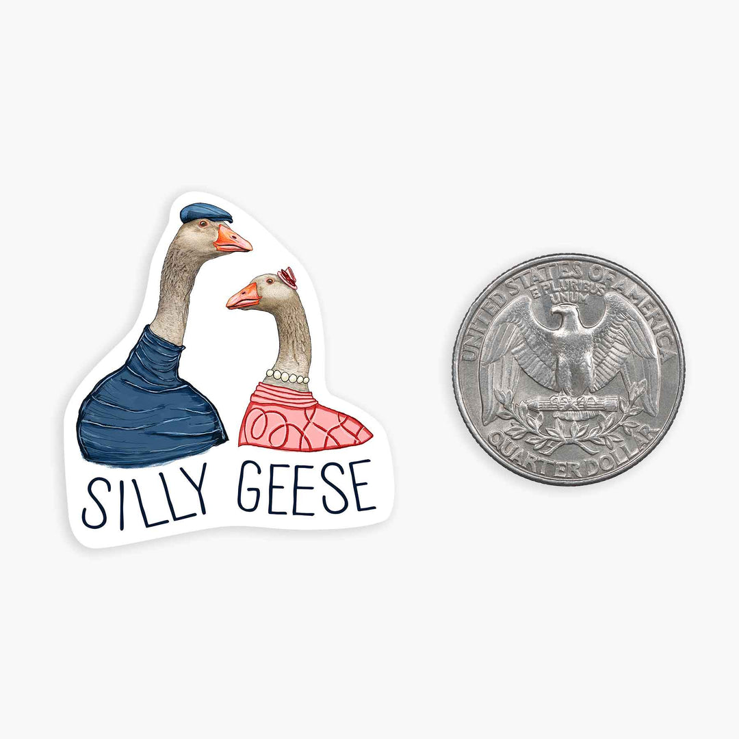 Silly Geese - Mini Sticker - Davidson Provision Co.