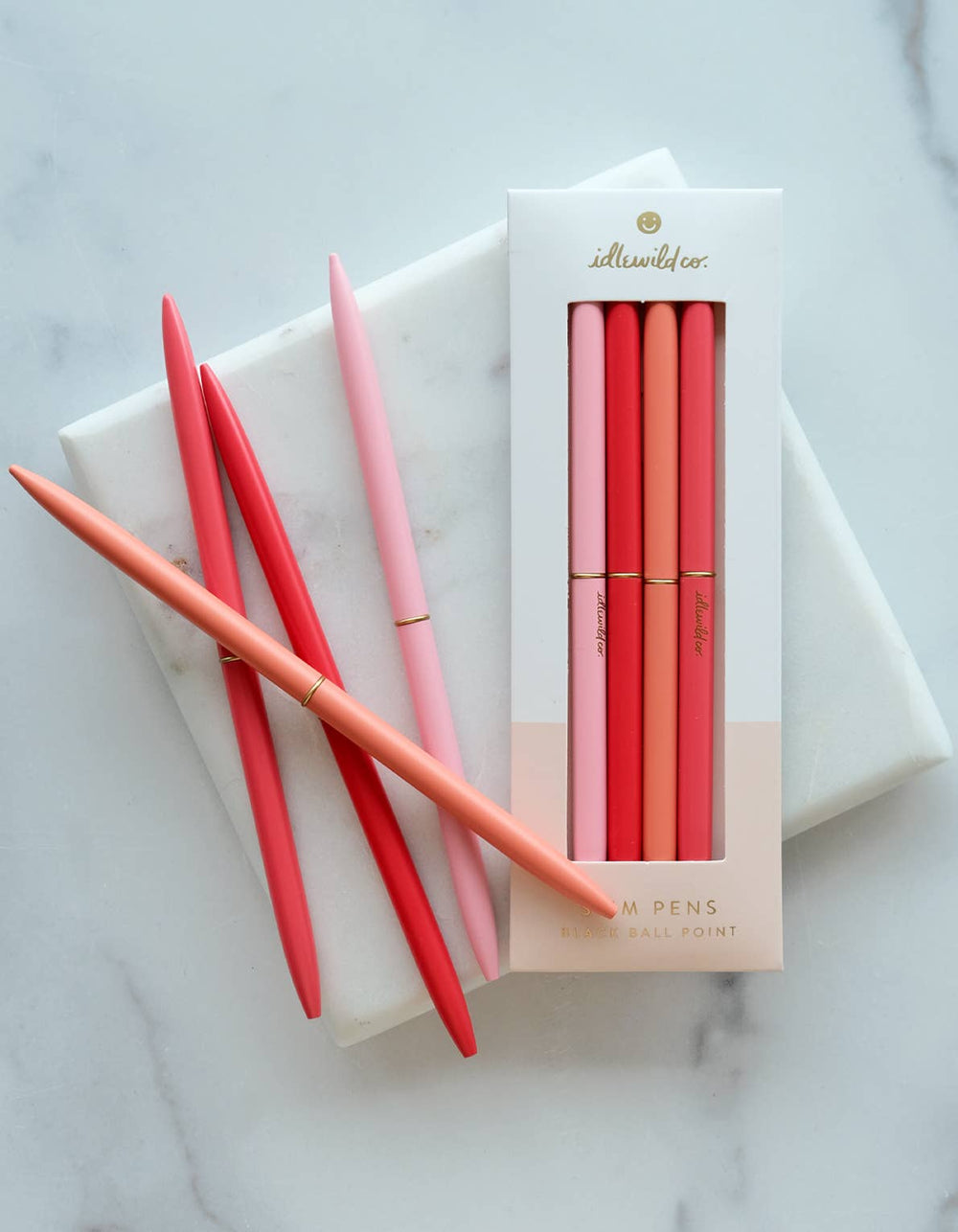 Slim Pen, Set of Four | Spectrum Poppies (Reds) - Davidson Provision Co.
