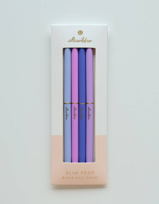 Slim Pen, Set of Four | Spectrum Violets (Purples) - Davidson Provision Co.