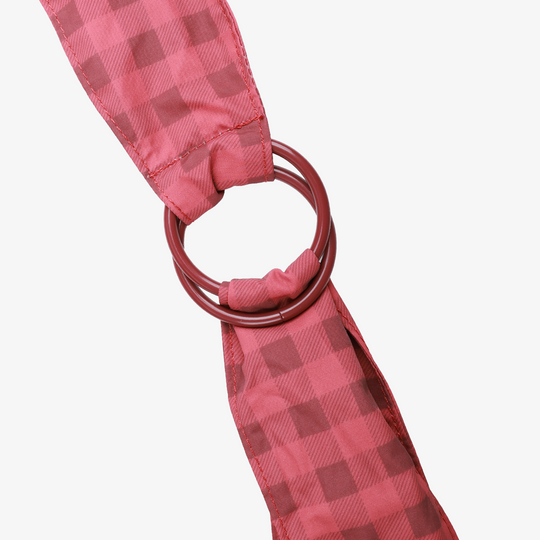 Thread Small Slouchy Shoulder Bag, Berry Gingham