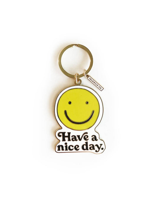 Smiley Enamel Keychain - Davidson Provision Co.