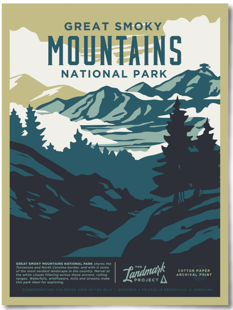 Smoky Mountains National Park Poster - Davidson Provision Co.