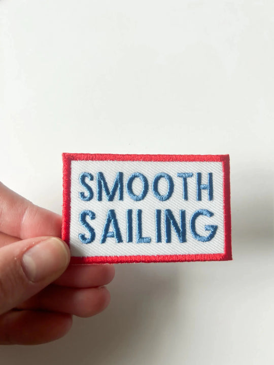 Smooth Sailing Embroidered Iron-On Patch - Davidson Provision Co.