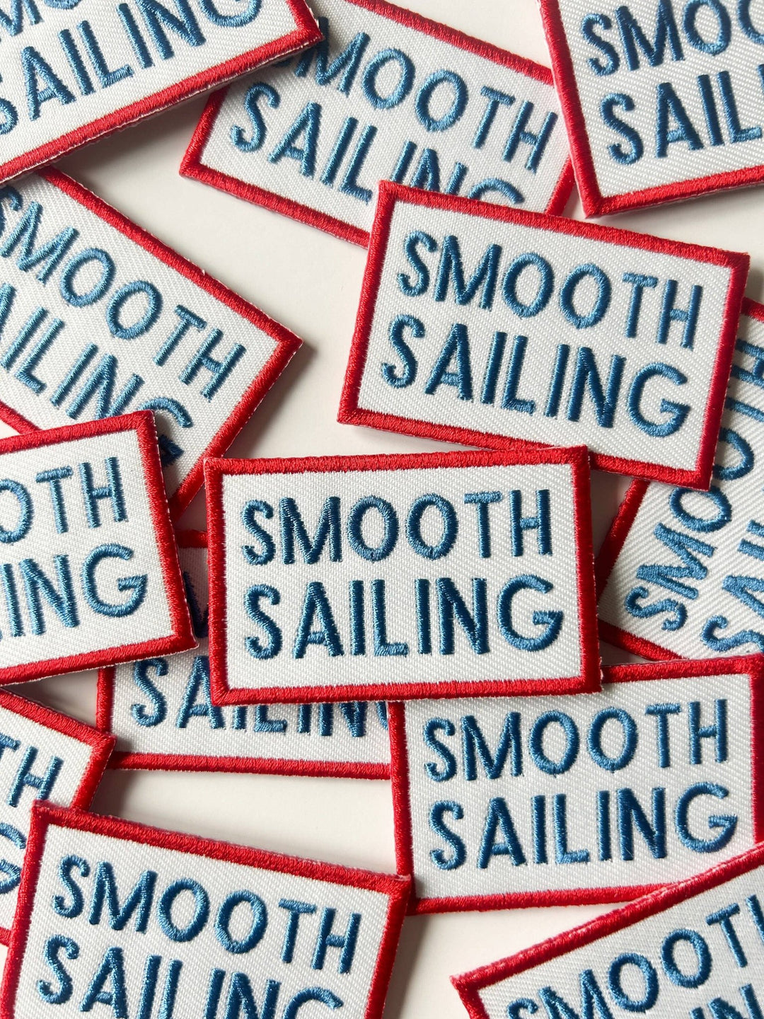 Smooth Sailing Embroidered Iron-On Patch - Davidson Provision Co.