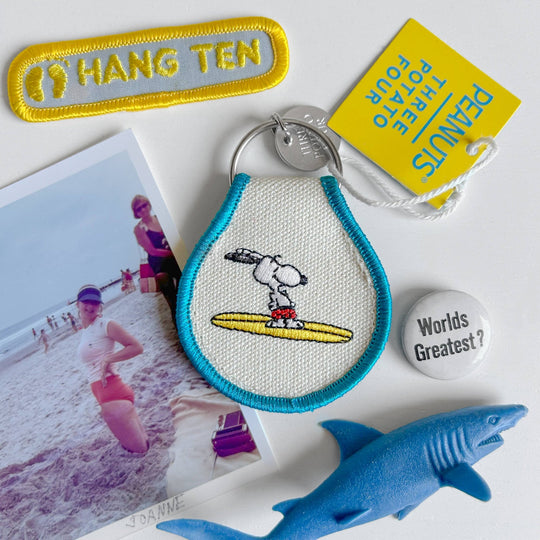 Snoopy Surf Patch Keychain - Davidson Provision Co.