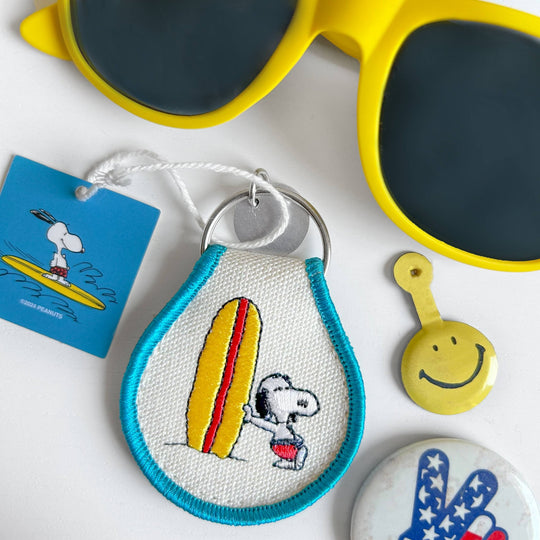 Snoopy Surf Patch Keychain - Davidson Provision Co.