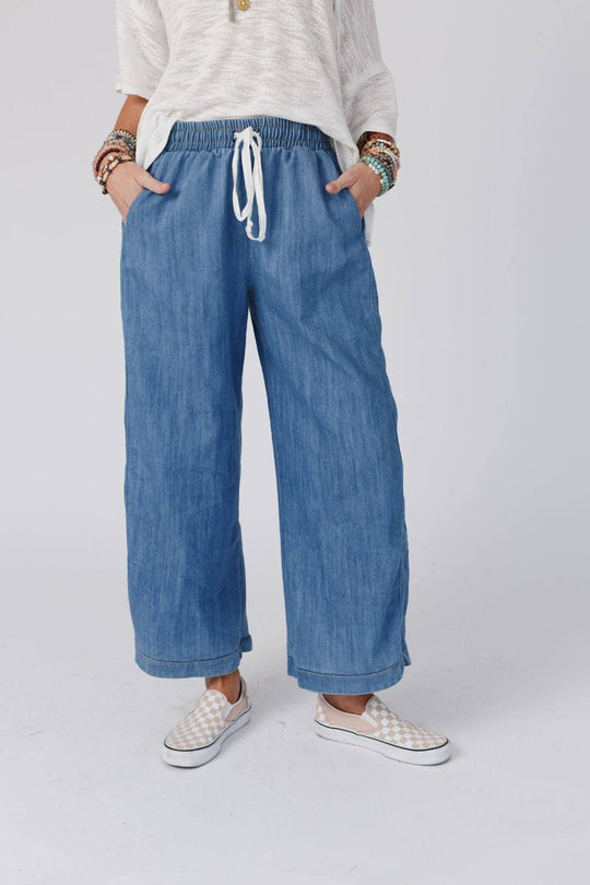 So Comfy Wide Leg Cropped Pant - Davidson Provision Co.