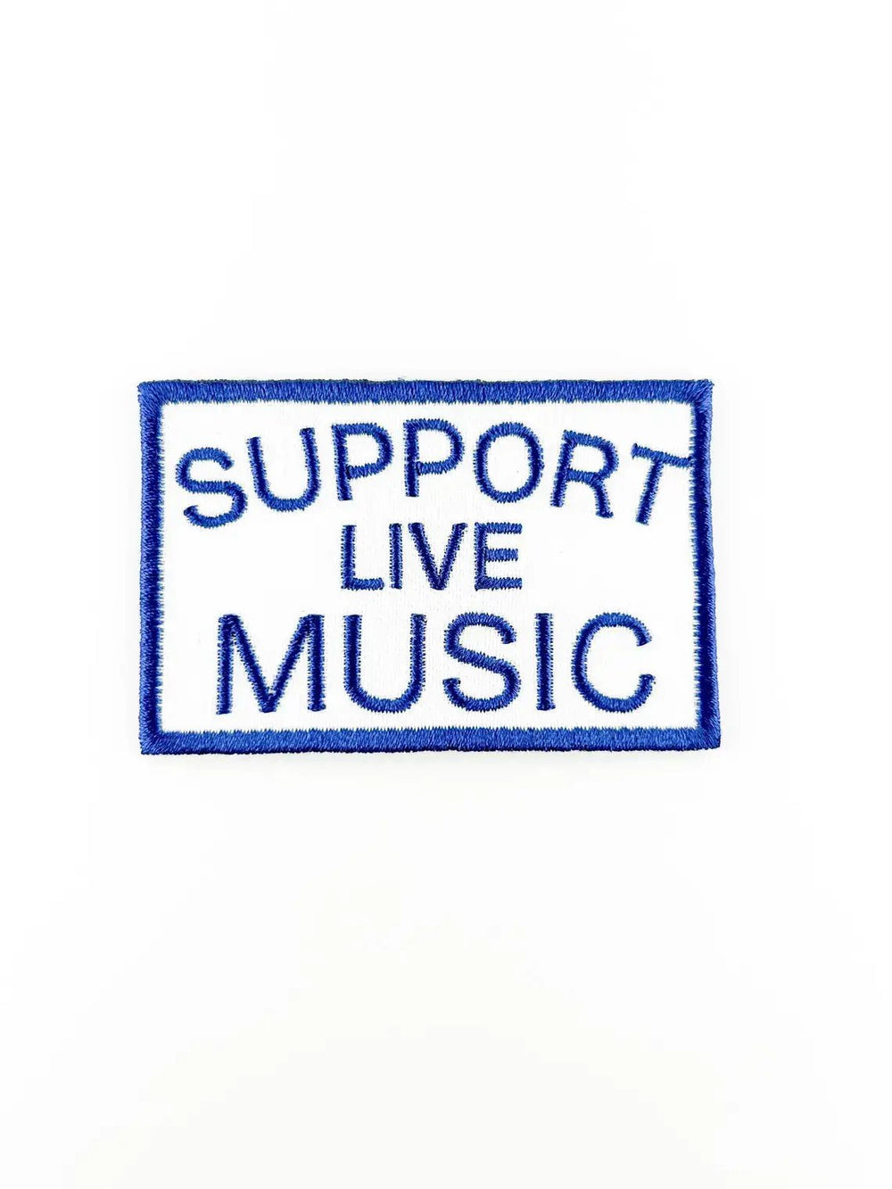 Support Live Music Embroidered Iron On Patch, Trucker Hat - Davidson Provision Co.