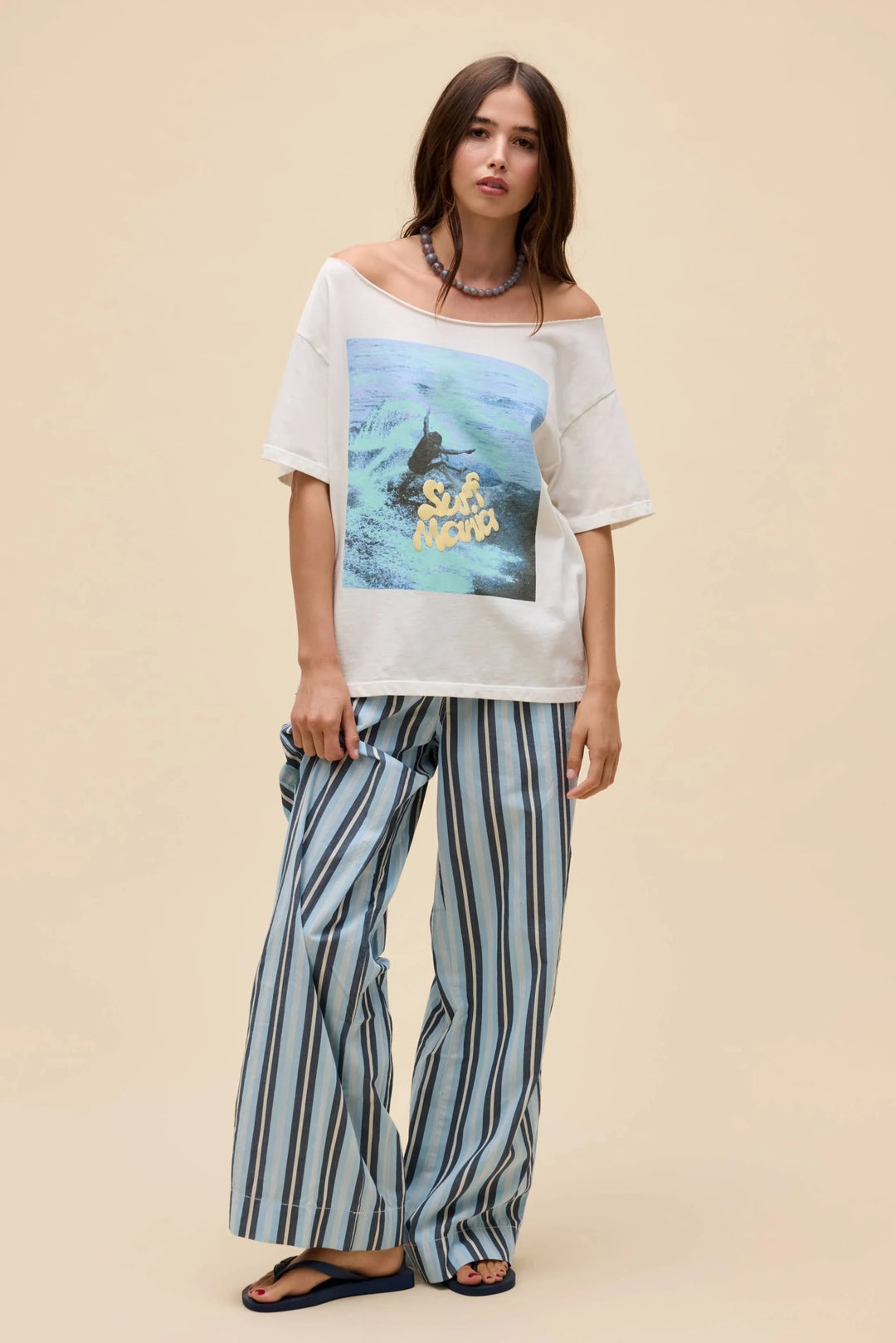 Surf Mania Off the Shoulder Tee - Davidson Provision Co.