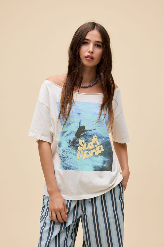 Surf Mania Off the Shoulder Tee - Davidson Provision Co.
