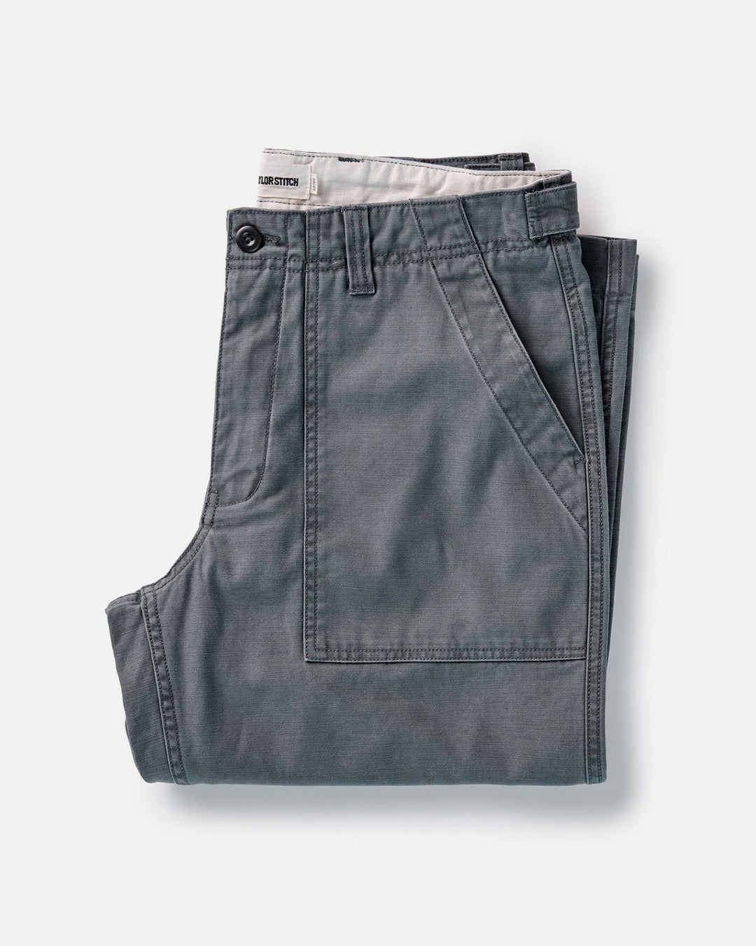 Taylor Stitch The Surplus Pant in Faded Black Reverse Sateen, front