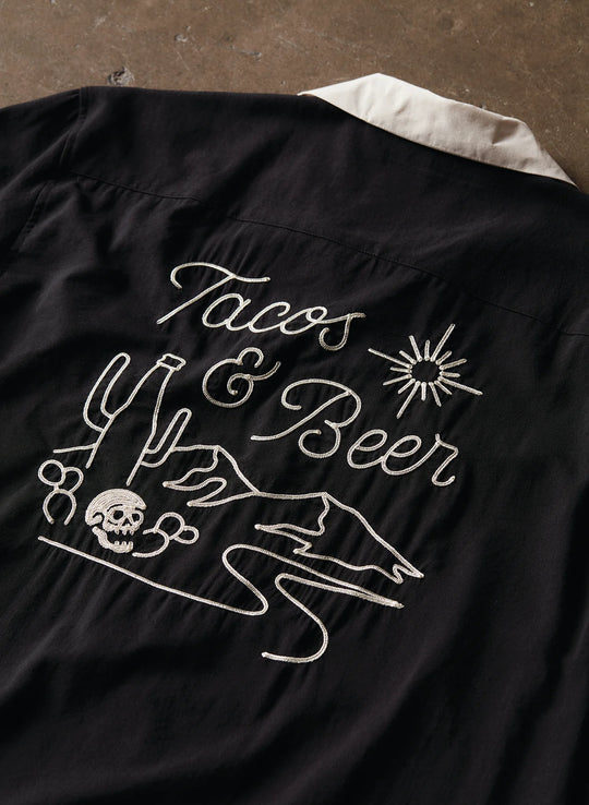 Tacos & Beer Men's Button Up Shirt