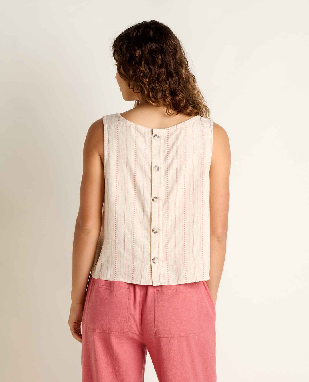 Taj Hemp Button Back Tank - Davidson Provision Co.
